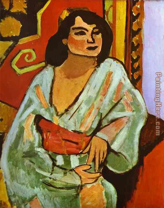 The Algerian Woman painting - Henri Matisse The Algerian Woman art painting